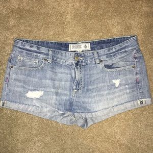 PINK jean shorts